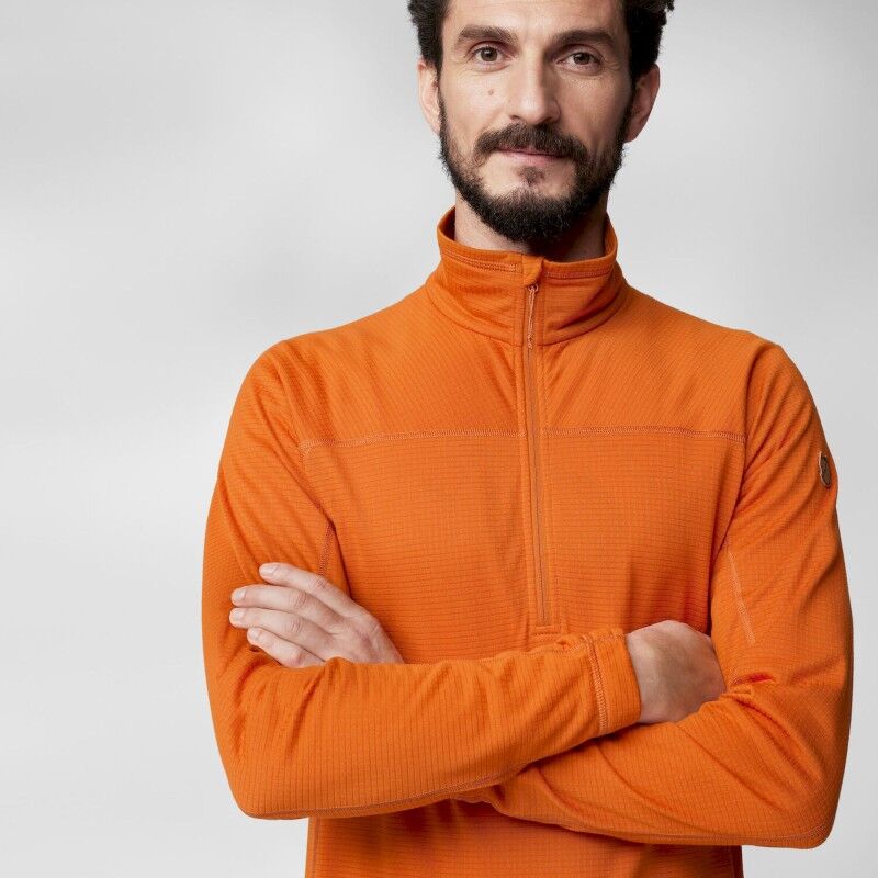 Fjällräven Abisko Lite Fleece Half Zip - Bluza polarowa meska | Hardloop
