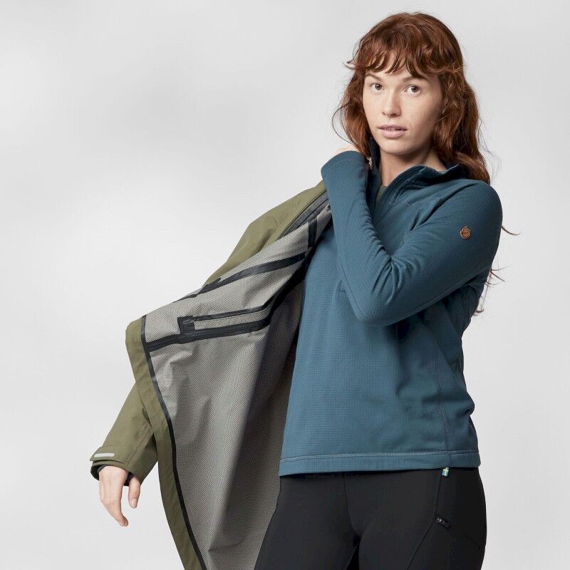 Fjällräven Abisko Lite Fleece Half Zip - Forro polar - Mujer | Hardloop