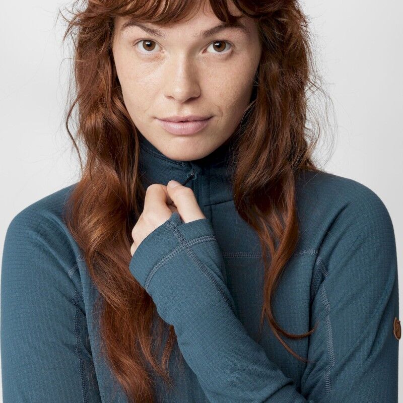 Fjällräven Abisko Lite Fleece Half Zip - Polar mulher | Hardloop