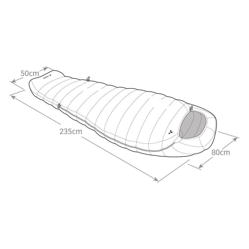 Vaude Rotstein 1250 DWN - Śpiwor | Hardloop