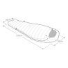 Vaude Rotstein 1250 DWN - Saco-cama | Hardloop