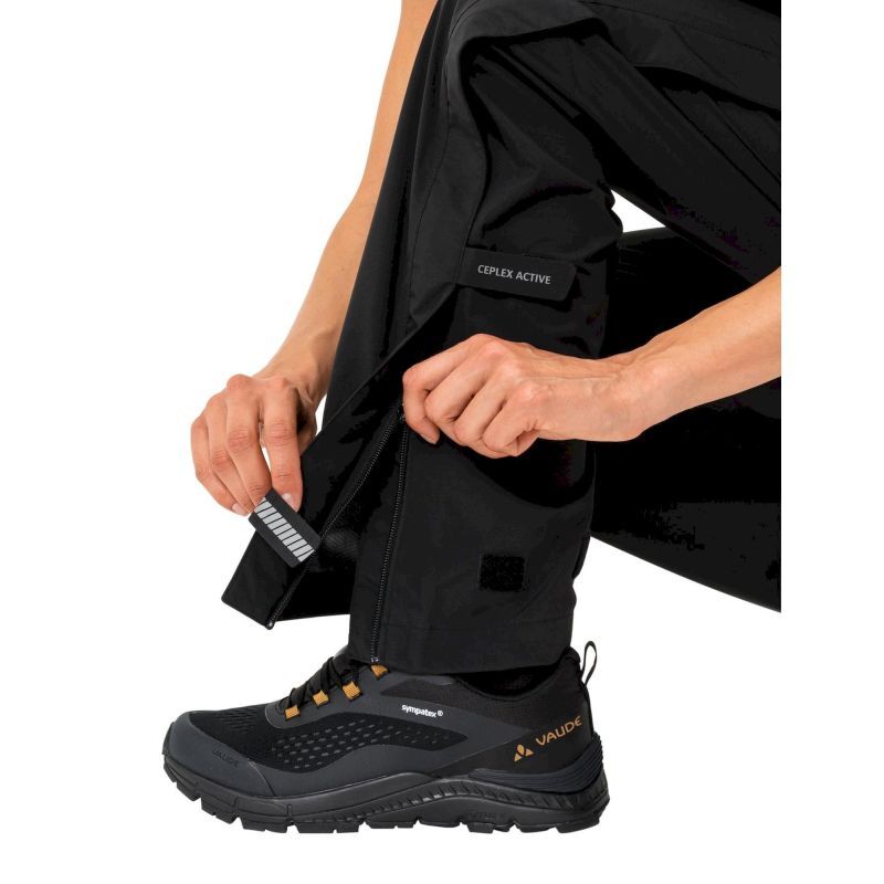 Vaude Yaras Rain Zip Pants IV - Pantaloni antipioggia - Donna | Hardloop