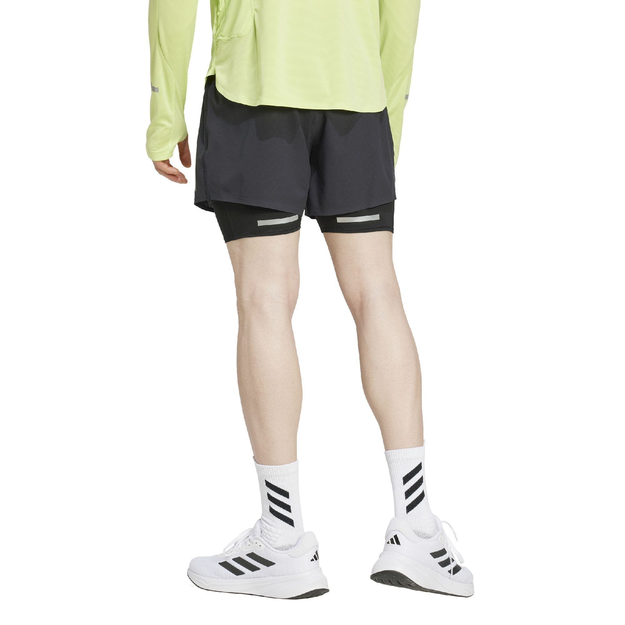 adidas Ultimate Hivis 2N1 - Laufshorts - Herren | Hardloop