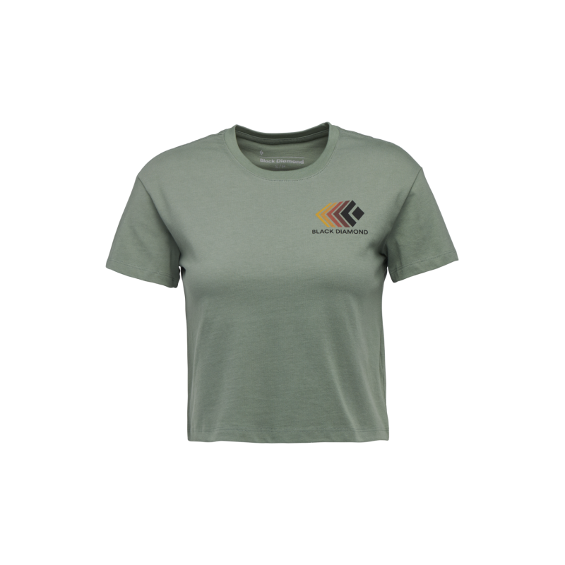 Black Diamond Faded Crop SS Tee - T-shirt femme | Hardloop