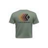 Black Diamond Faded Crop SS Tee - T-shirt femme | Hardloop