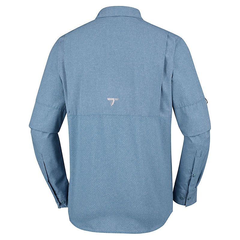 Chemise Columbia PFG Omni-Shade Homme – Bleu, Manches Longues, Taille XL, Pour Pêche Et Randonnée