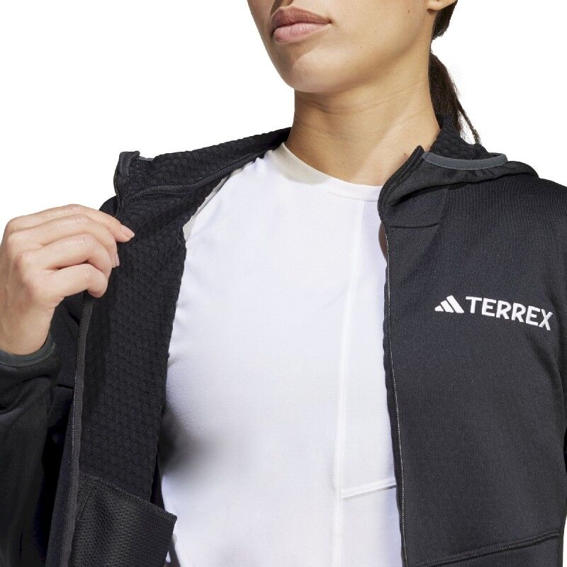 adidas Xperior Light Fleece Hooded Jacket - Dámská fleesová mikina | Hardloop