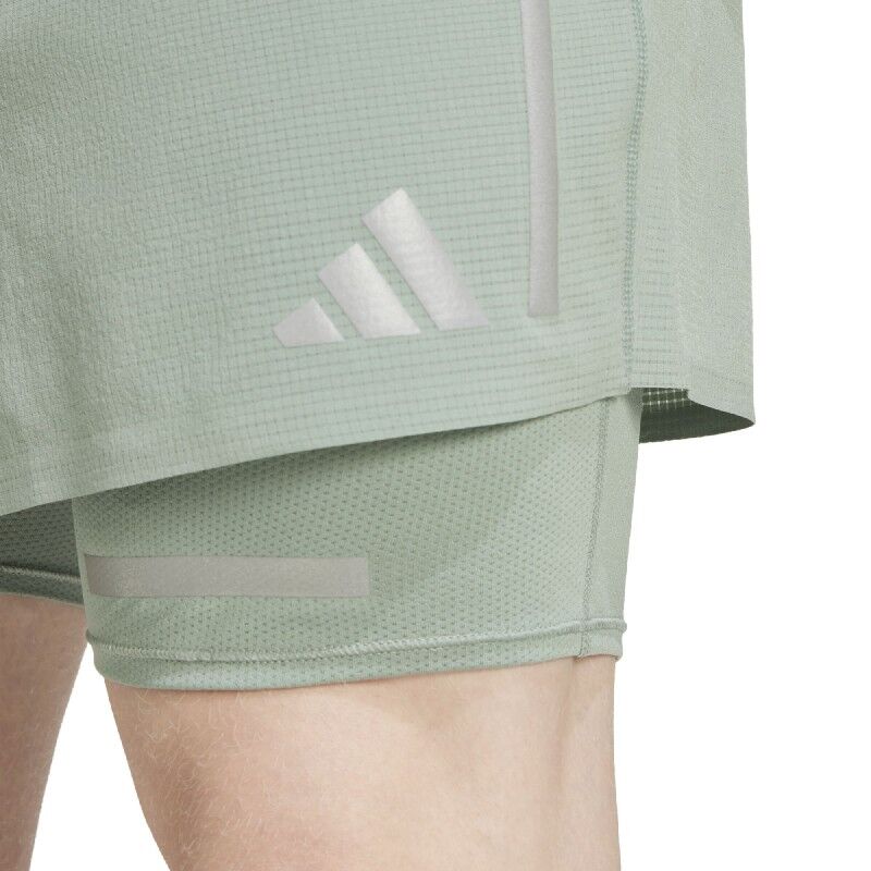 adidas Ultimate Hivis 2N1 - Löparshorts - Herr | Hardloop
