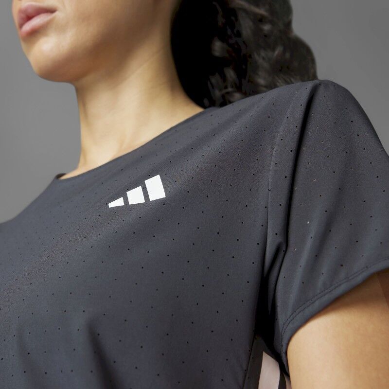 売れ筋商品|||アディダス Tシャツ レディース トップス ADIZERO TEE - Sports T-shirt - black Adidas Adizero Running Tee