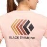 Black Diamond Faded Crop SS Tee - T-shirt damski | Hardloop
