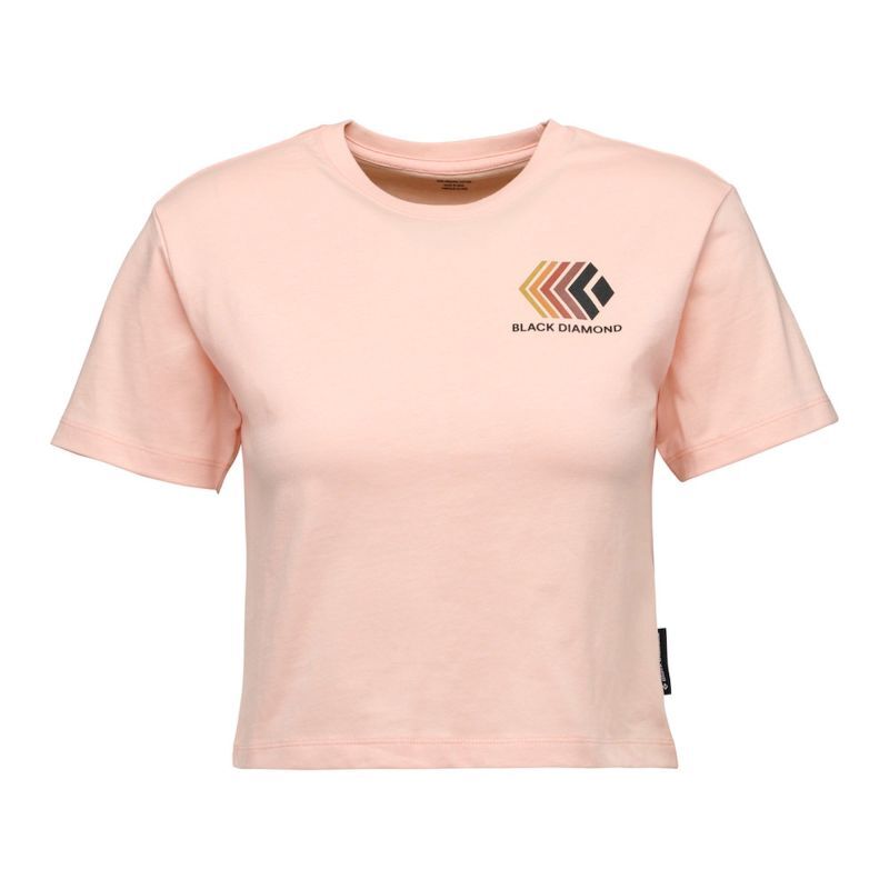 Black Diamond Faded Crop SS Tee - T-shirt damski | Hardloop