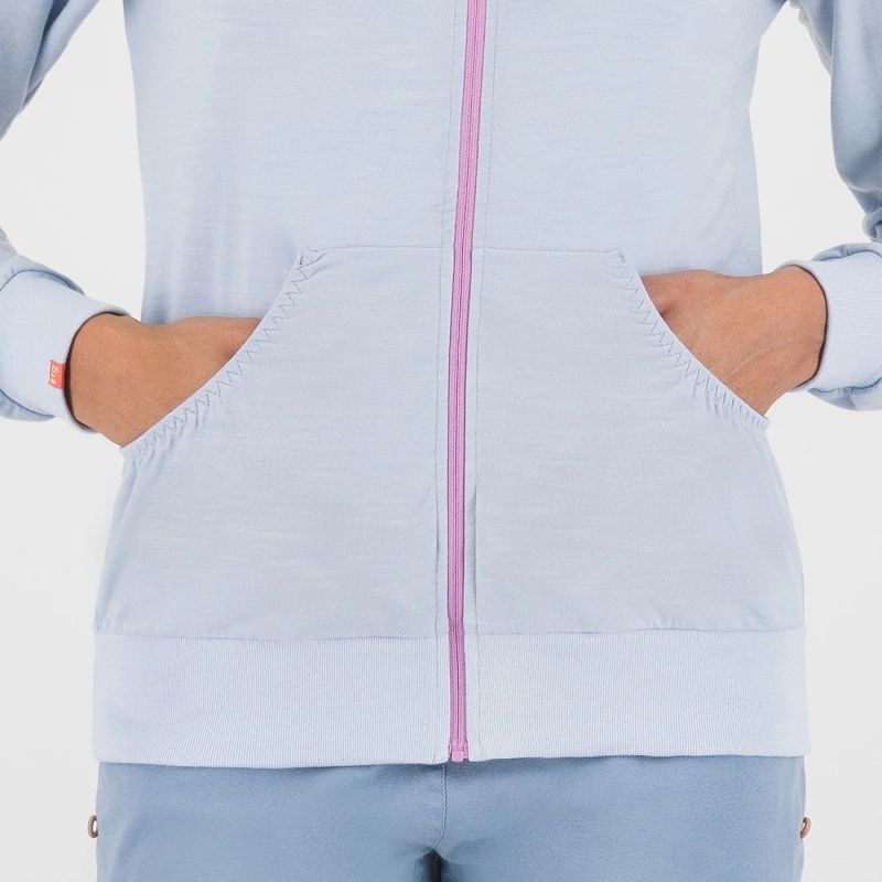 Karpos Coppolo Merino Full Zip Hoodie - Moletom de lã merino mulher | Hardloop