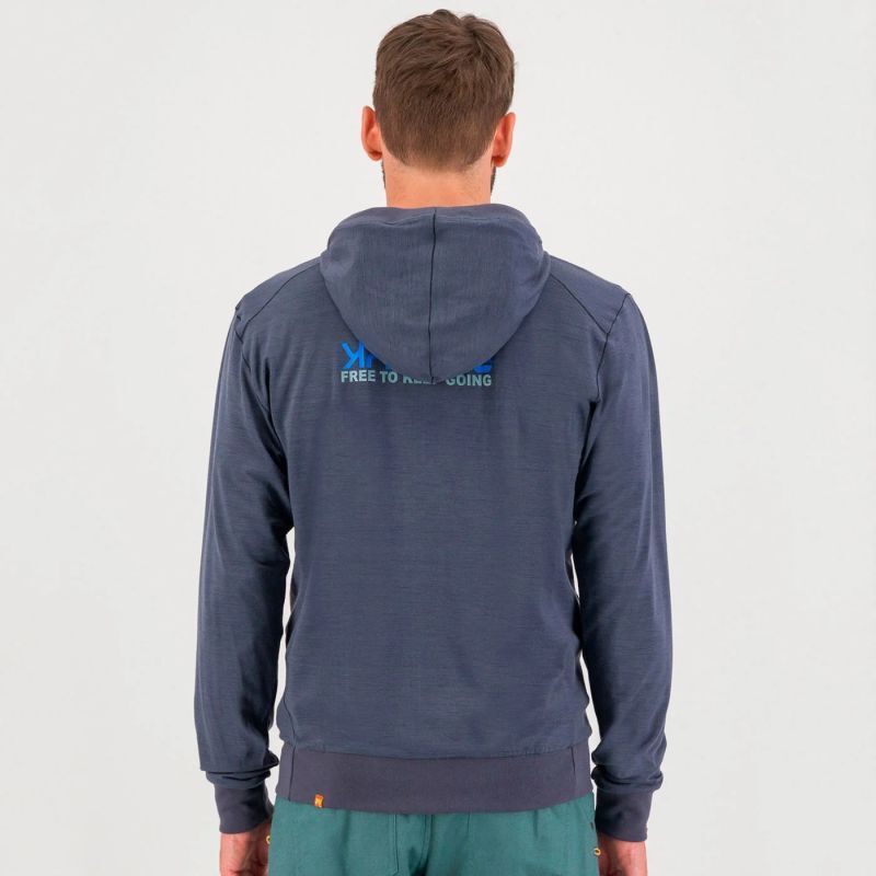Karpos Coppolo Merino Full Zip Hoodie - Felpa di merino con cappuccio - Uomo | Hardloop
