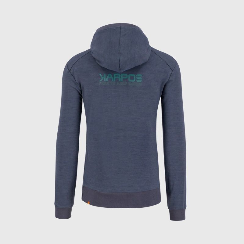 Karpos Coppolo Merino Full Zip Hoodie - Merinohoodie - Heren | Hardloop