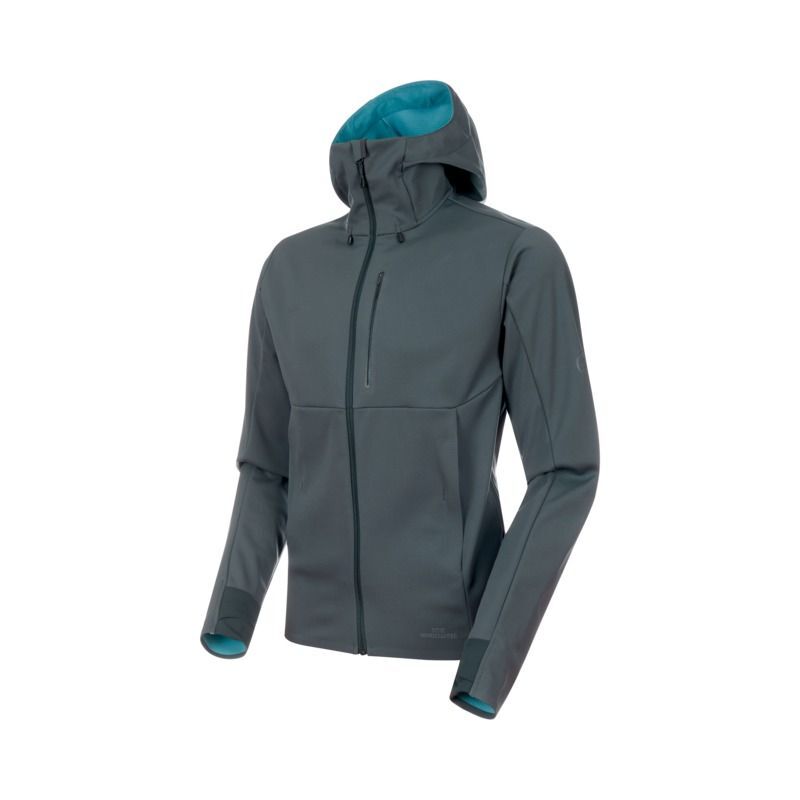 Mammut Ultimate V SO Hooded Jacket - Pánská Softshellová bunda | Hardloop