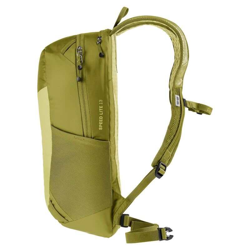 Deuter Speed Lite 13 Sac à Dos De Randonnée Léger - 370g - Forme V Athlétique - Matériaux Recyclés - Porte-Casque Optionnel