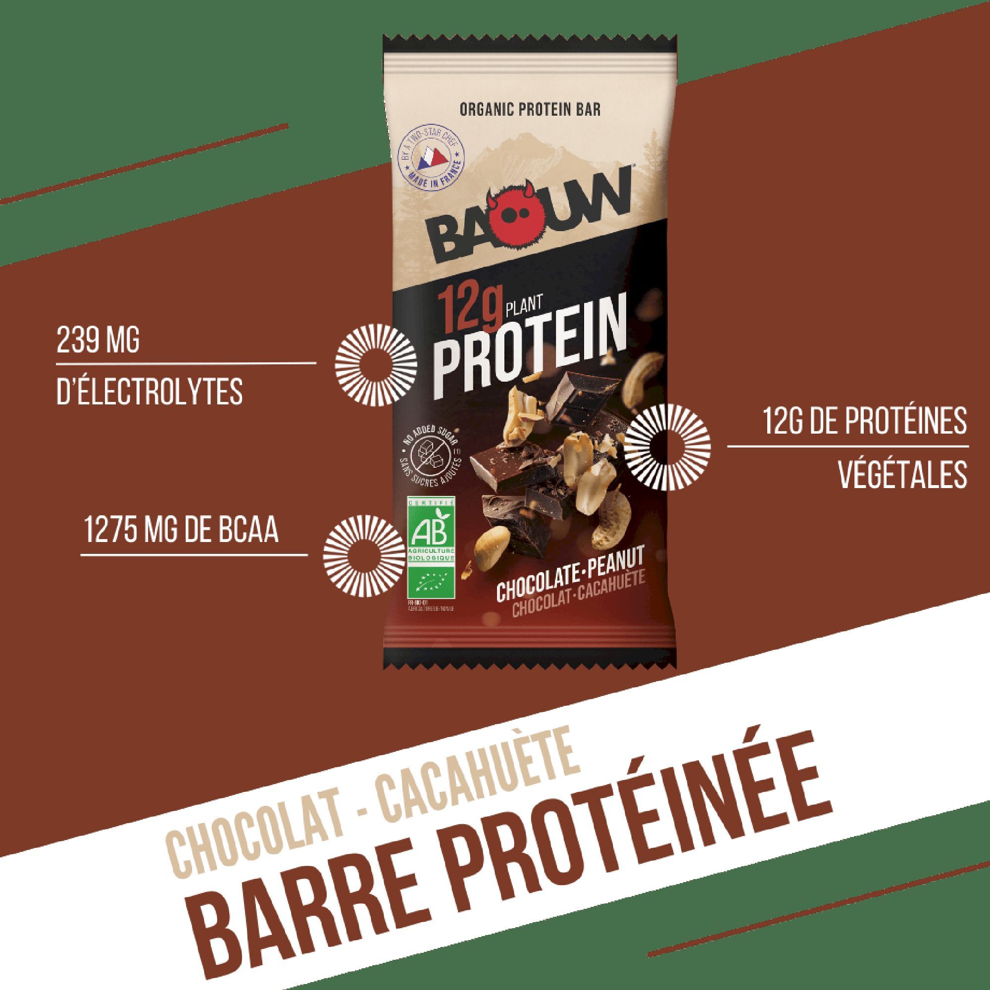 Baouw Chocolat-Cacahuètes - Baton energetyczny | Hardloop