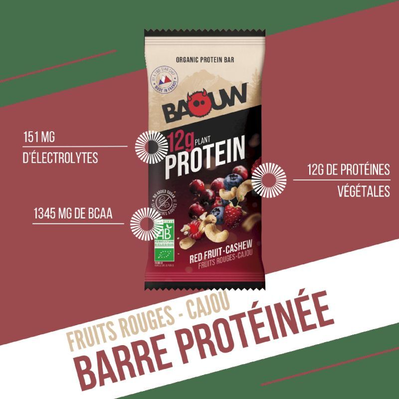 Baouw Fruits Rouges-Cajou - Barra energética | Hardloop