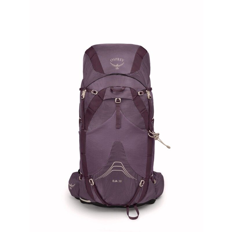 osprey 32l hydration backpack Mira 32 RRL Suede Pouch Color:TNF Black IWD Print/TNF Black Leather Backpack Medium Backpack shedding backpanel to keep