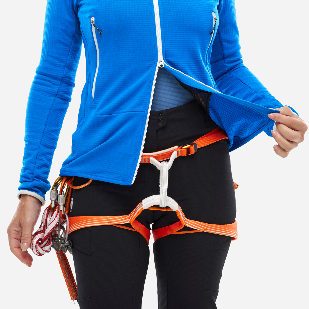 Millet Fusion Grid Hoodie - Polaire femme | Hardloop