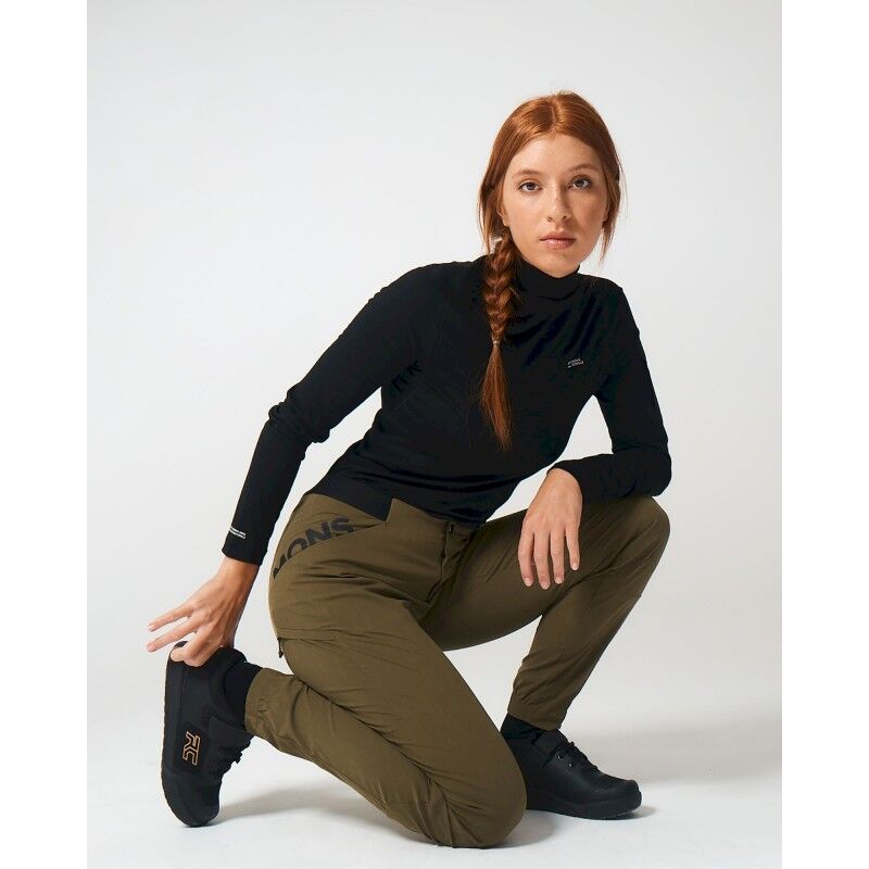 Mons Royale Diversion Merino Mock Neck Long Sleeve - Ropa interior merino - Mujer | Hardloop