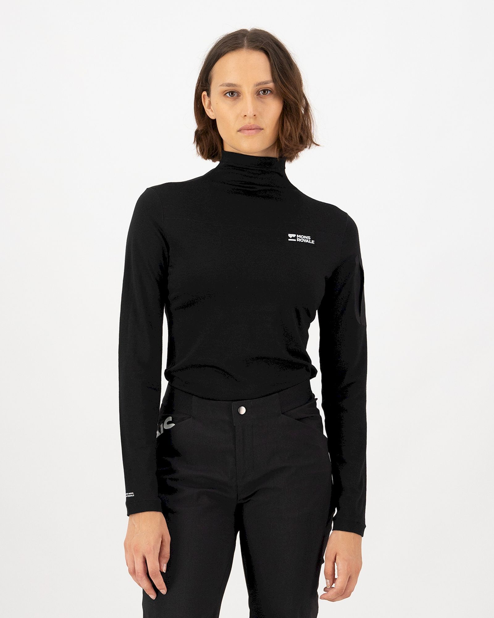 Mons Royale Diversion Merino Mock Neck Long Sleeve - Sous-vêtement mérinos femme | Hardloop