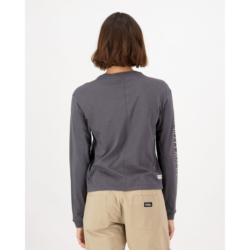 Mons Royale Yonder Merino Organic Cotton Long Sleeve - Merinoshirt - Dames | Hardloop