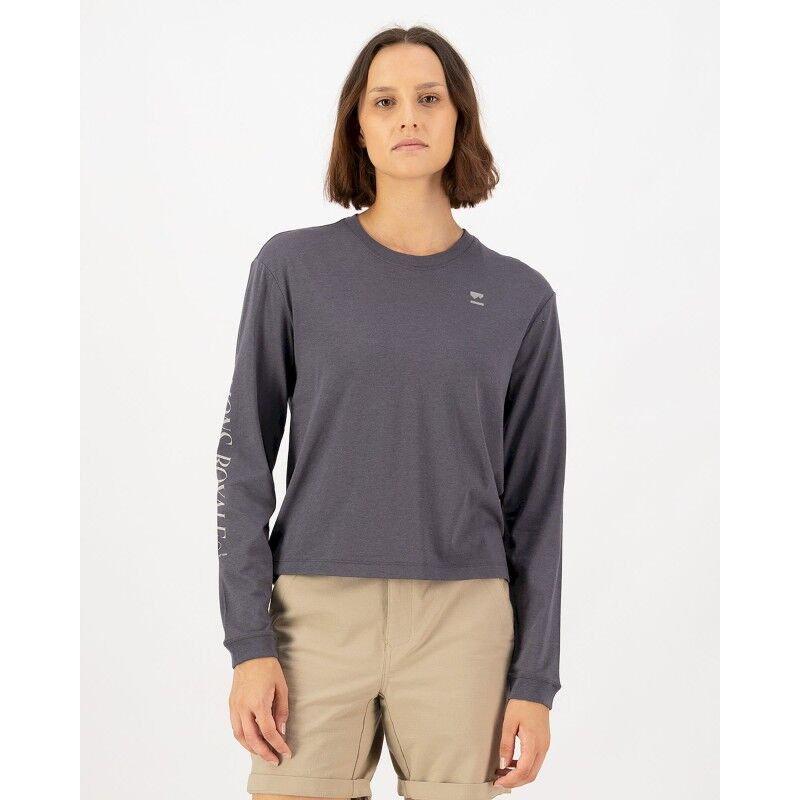 Mons Royale Yonder Merino Organic Cotton Long Sleeve - Camiseta de lã merino mulher | Hardloop