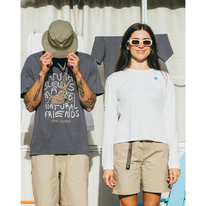 Mons Royale Yonder Merino Organic Cotton Long Sleeve - Dámské triko | Hardloop