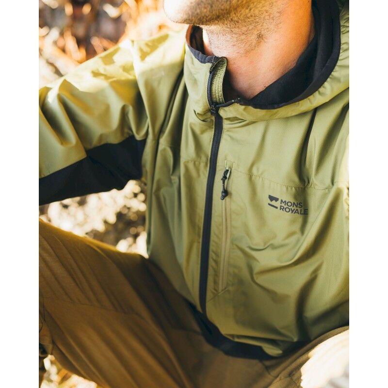 Mons Royale Diversion Merino Wind Jacket - Fietsjack - Heren | Hardloop