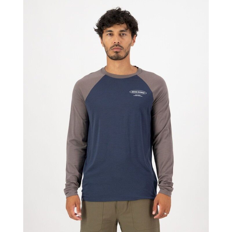 Mons Royale Icon Merino Raglan Long Sleeve - T-shirt en laine mérinos homme | Hardloop