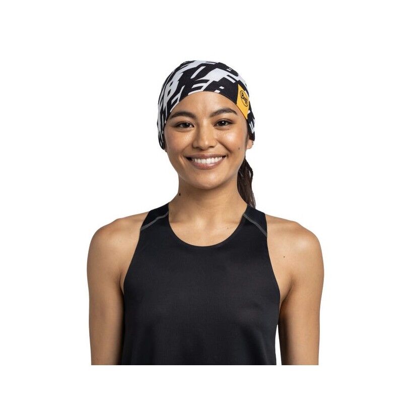 BUFF Stirnband CoolNet UV Wide - Bandeau Sport Confortable UPF50, Matériau Recyclé, Homme Femme