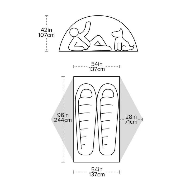 Big Agnes Copper Spur UL2 XL - Tente | Hardloop
