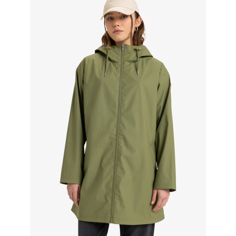 Veste Impermeable Femme Mi Saison Blouson Femme Avec Capuche Ciré Imperméable Longue Raincoat Uni Manches Longues Sport Vetement De Pluie Legere Vêtements 11#Noir S