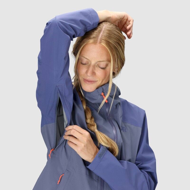 Outdoor Research Stratoburst Stretch Rain Jacket - Regenjack - Dames | Hardloop