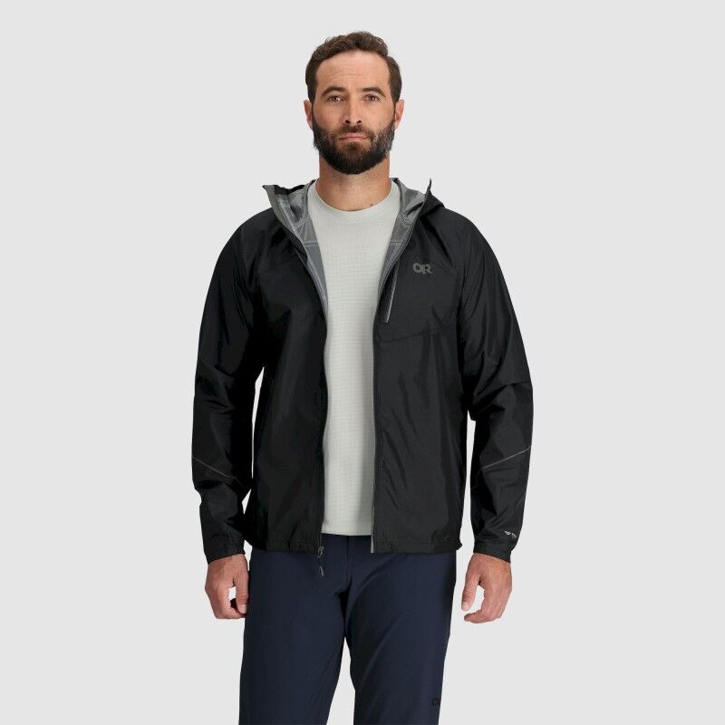 Outdoor Research Helium Rain Jacket - Hardshelljacka - Herr | Hardloop