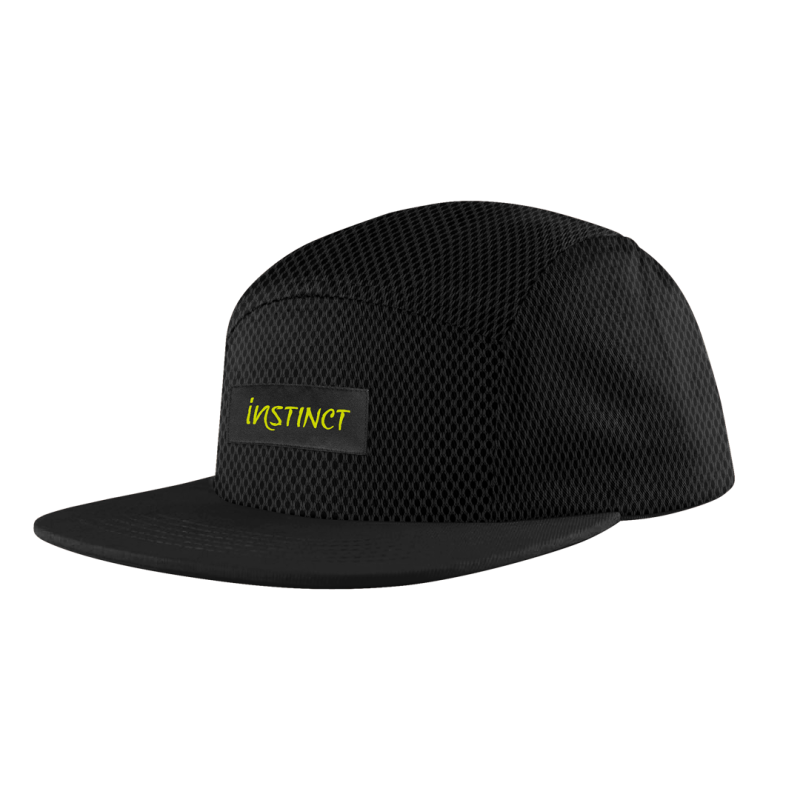 INSTINCT TRAIL 5 Panel Black Tech Air - Keps | Hardloop