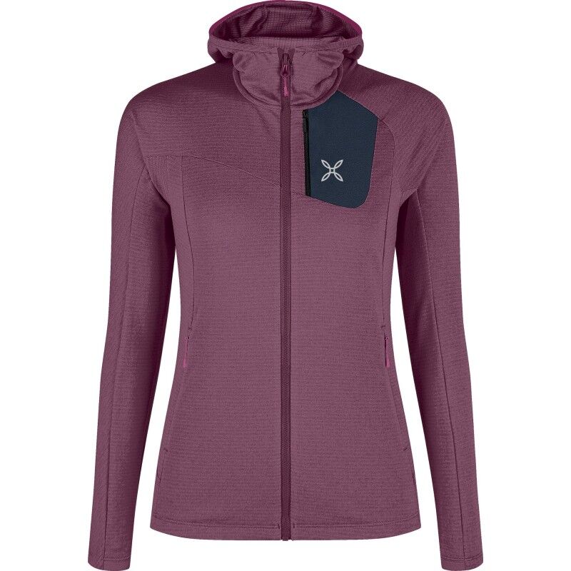 Vertigo Power Grid Hooded Maglia - Fleecejacke - Damen
