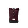 Aubergine / Cream leather