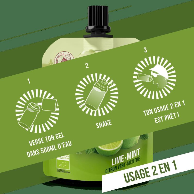 Baouw Citron Vert-Menthe - Gel énergétique | Hardloop