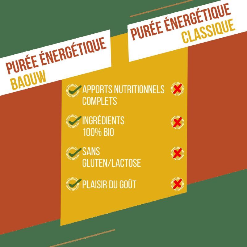 Baouw Mangue-Passion-Gingembre - Energiereiche Kompotte & Pürees | Hardloop