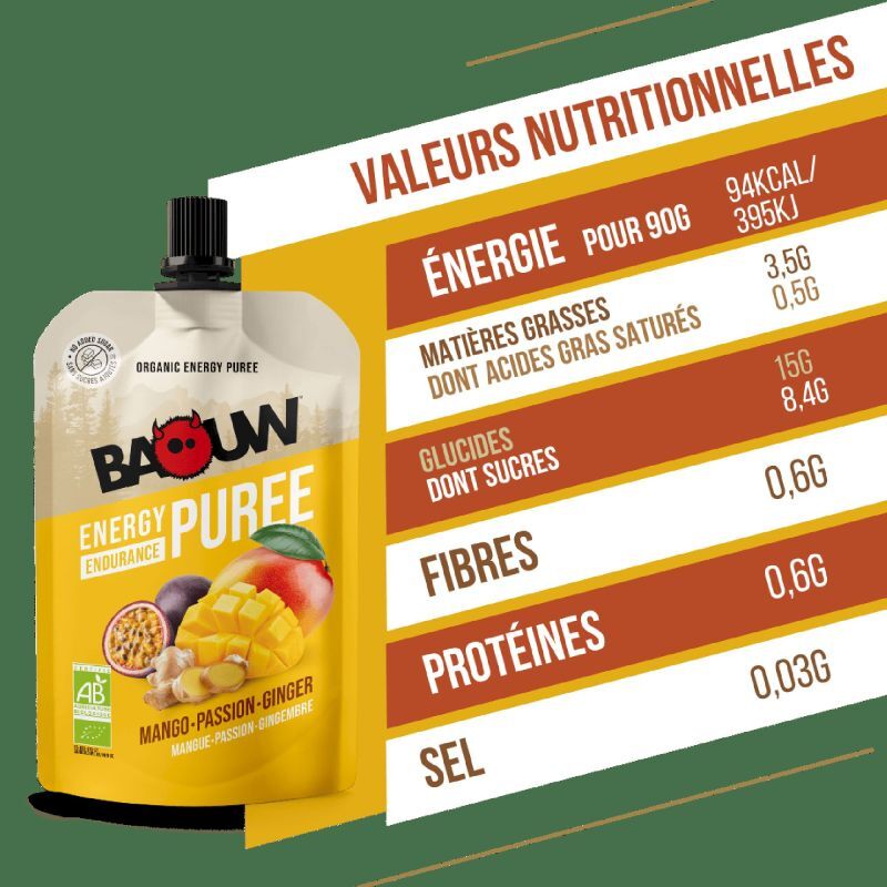 Baouw Mangue-Passion-Gingembre - Energiecompotes & -purees | Hardloop