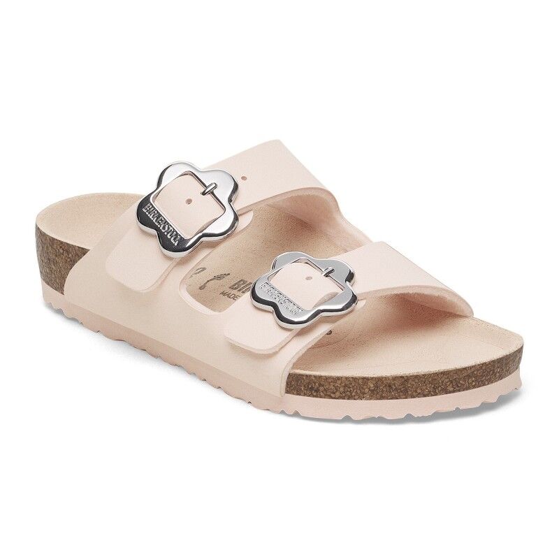 BIRKENSTOCK KIDS ARIZONA LIGHT ROSE FLOWER BUCKLE SANDAL main image 1
