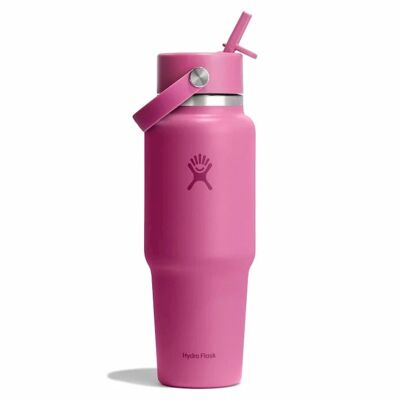 32 oz Wide Mouth Flex Straw Travel Bottle - Bottiglia termica