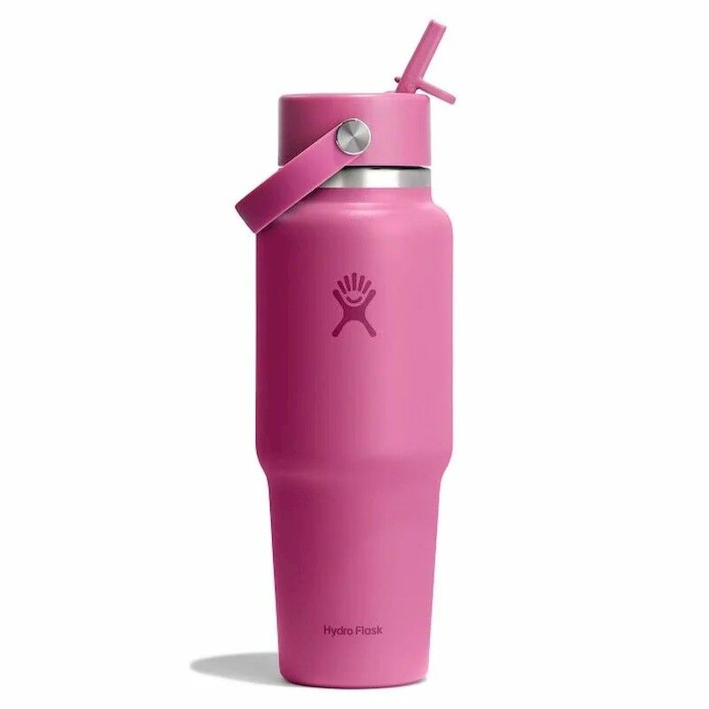 32 oz Wide Mouth Flex Straw Travel Bottle - Isoleerfles