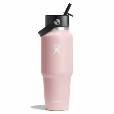 32 oz Wide Mouth Flex Straw Travel Bottle - Termos