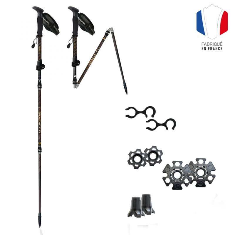 Guidetti Flashlock Carbone - Alu MK - Bâtons randonnée | Hardloop