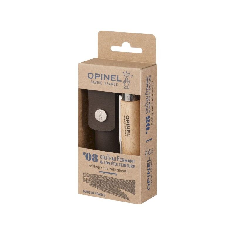 N°8 Hetre Inox +Etui - Cuchillos