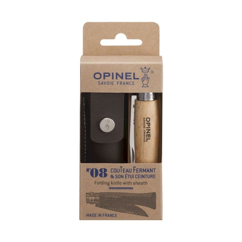 Opinel N°8 Hetre Inox +Etui - Couteau | Hardloop