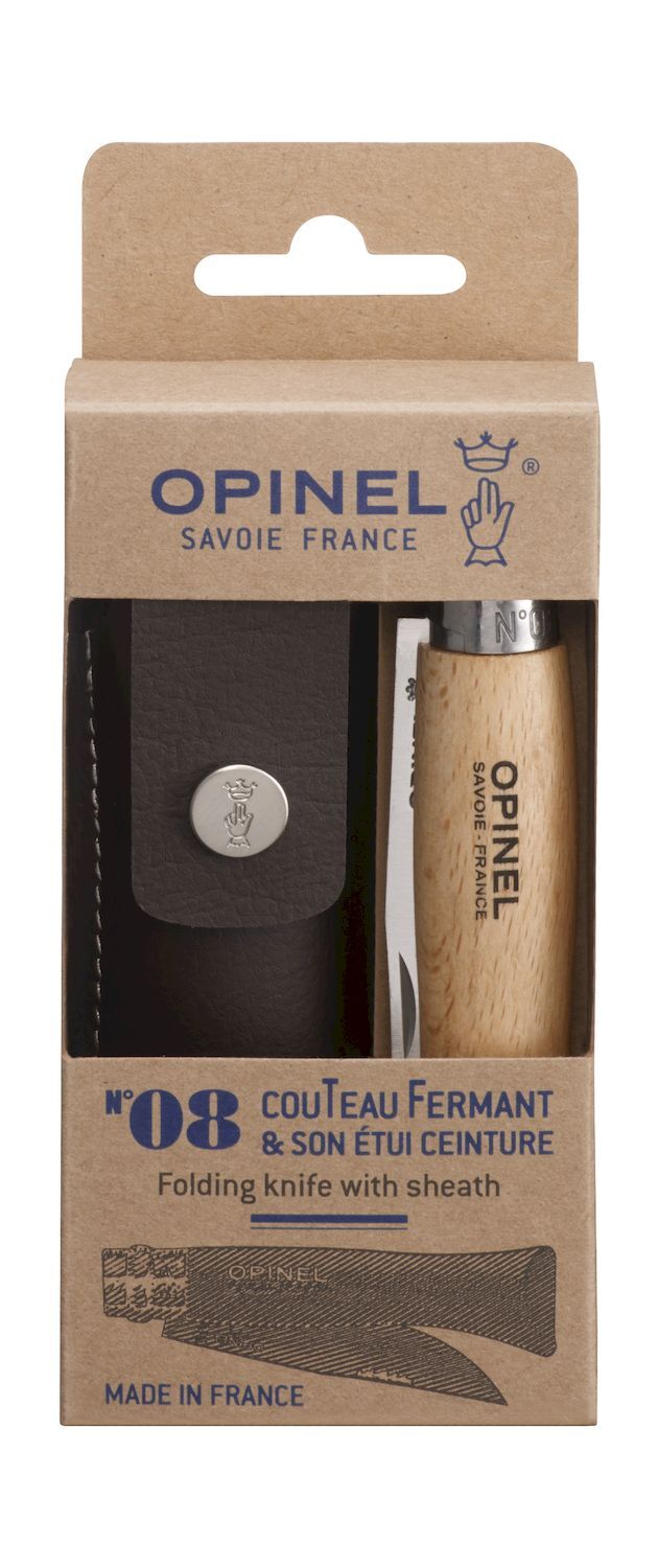 Opinel N°8 Hetre Inox +Etui - Knife | Hardloop
